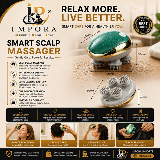 Electric Scalp Massager | Relaxing Head & Scalp Massage Brush!