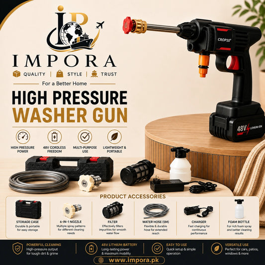 Universal High Pressure Washer Gun | Home, Car & Solar Wash!