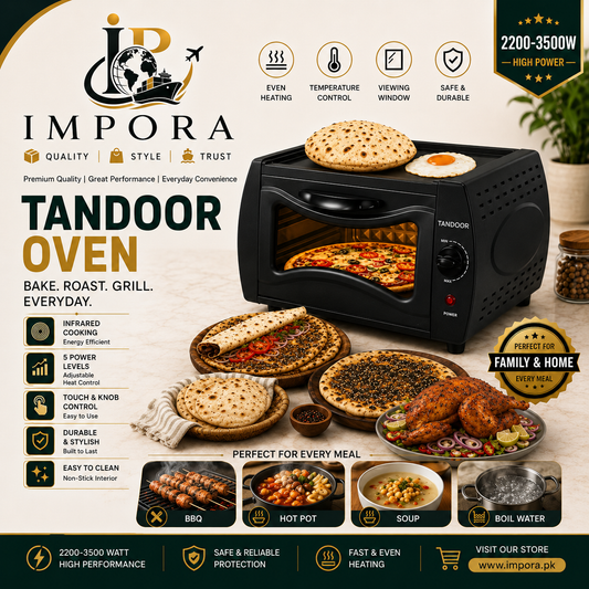 Electric Tandoor Oven | Grill, Bake, Roast & Toast!