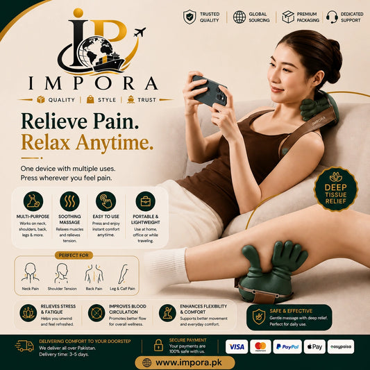 Premium Neck Massager with Heating & Massage Modes!